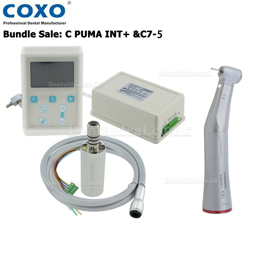 YUSENDENT COXO CX235C7-5 Dental Electric Contra Angle 1:5 Fiber Optic Speed Increasing Handpiece